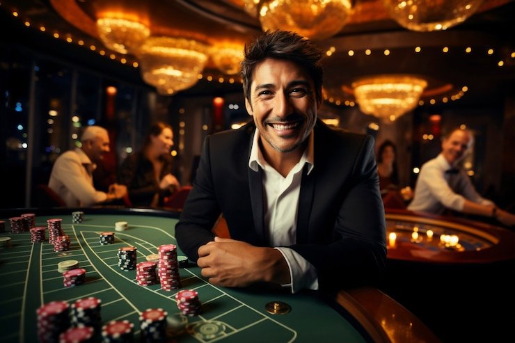 Tampilan meja Free Bet Blackjack detogel dengan dealer langsung
